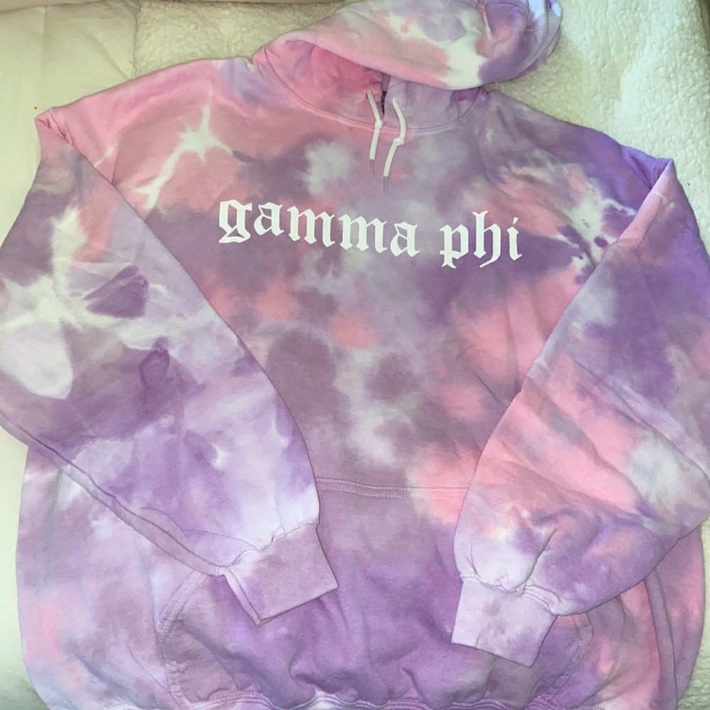 Custom Gamma Phi Beta GPHi TieDye Sweatshirt